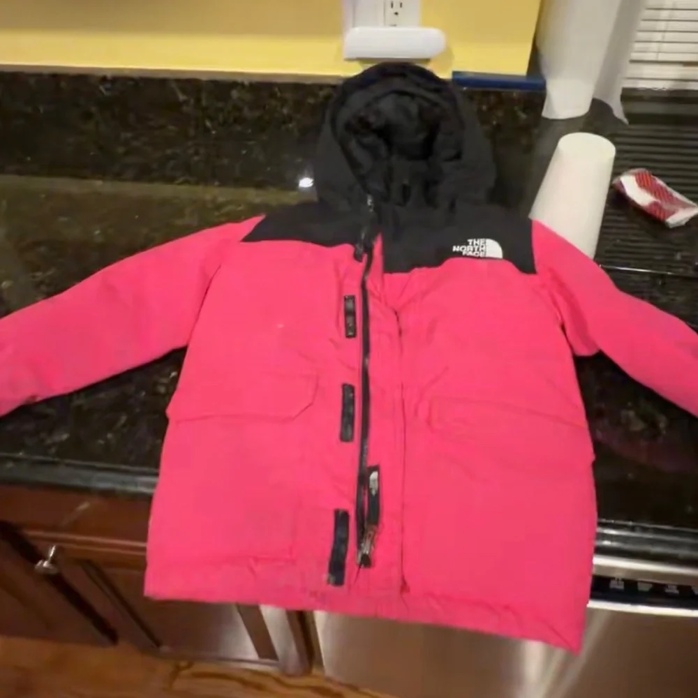 The North Face Fuchsia and Black Hooded Jacket